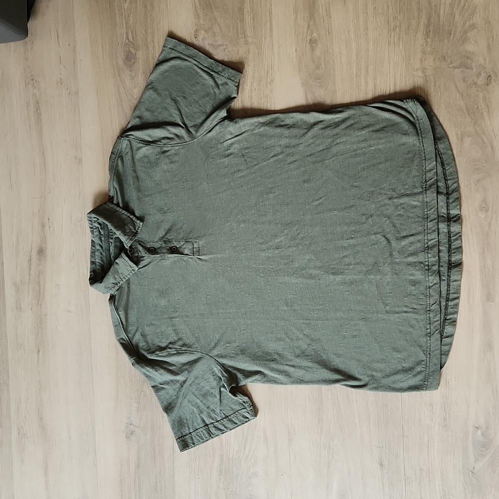 Mountain Khakis green polo shirt